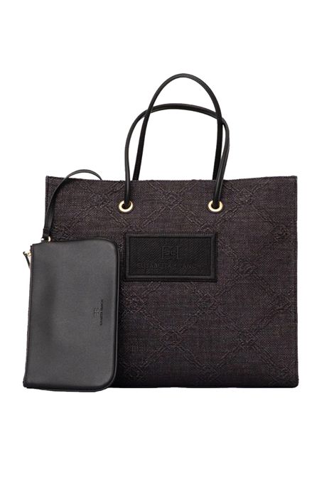 Borsa Elisabetta Franchi donna BS82A52E2110 nera rafia ELISABETTA FRANCHI | Borse | BS82A52E2110